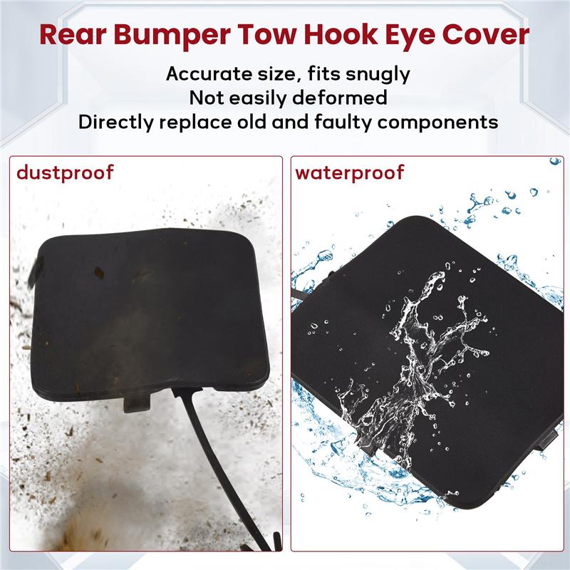 Embellecedor Cubierta Ojo Gancho Remolque Parachoques Trasero Tapa Cubierta Remolque Para Nissan Qashqai 2018 2019 85071-DF60A-B151-A99D
