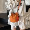 Japanese-Inspired Niche Drawstring Bucket Bag, Versatile Crossbody for Commuting and Outdoor Sports Casual Use