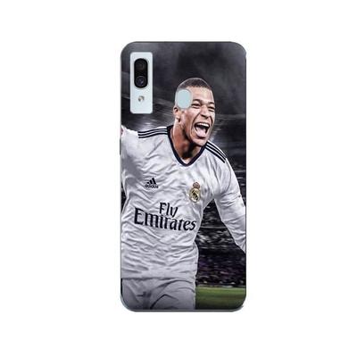 Coque - Maniacase - Samsung Galaxy A30 - Kylian Mbappe - Noir - Souple