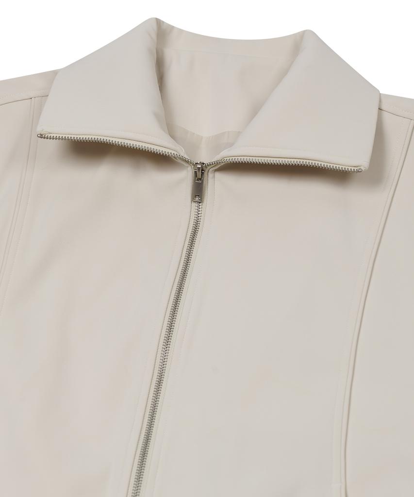 Ironyporno Whiteline 86-Iro255 Curved Blouson Jacket Ivory