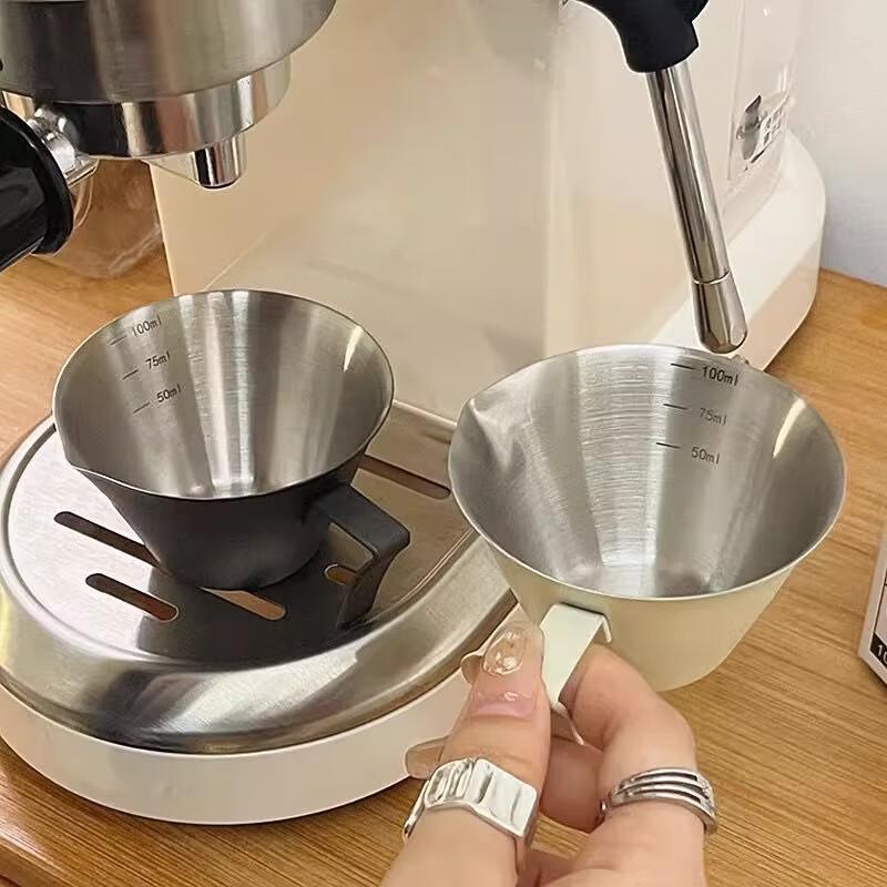Wei Jie Xing 304 Stainless Steel Espresso Measuring Cup with Internal Scale (Pack of 5)