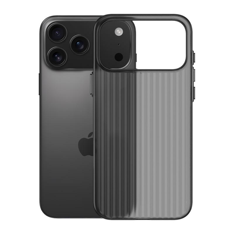 Applicable to iPhone17ProMax mobile phone case corrugated grating magnetic suction Apple 16Pro Ice Mist 15 protective case