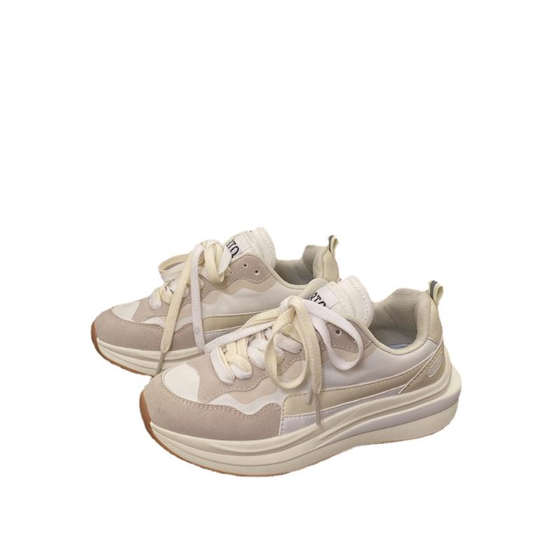 Korean Version Fashion Women's Shoes 2024 Spring Summer New Style Versatile and Comfortable Casual Thick Soled Sneakers Women