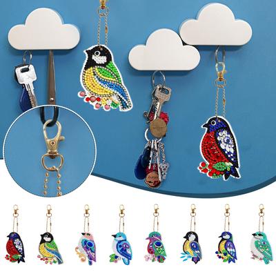 Keychains Bird Birthday Christmas Decors Craft Pendant