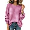 Women's Casual Round Neck Sweater - Spring & Autumn Fashion 2026