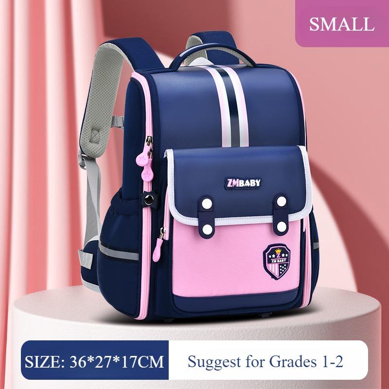 Nylon Trendy England Style Autumn New Primary Student School Bags Integrated Full Opening Large Capacity Children Backpack Grades 1-3-4 Boy's Book Bag