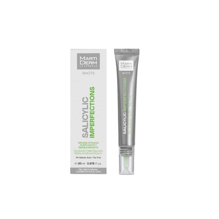 Blemish Gel Cream - MARTIDERM - Shots - Salicylic Acid 2% - 20ml - Non-comedogenic