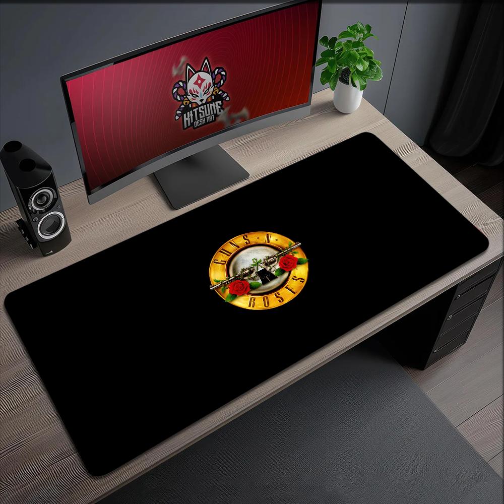 G-Guns N Roses Rock Music Band Mouse Pad Non-slip Thickened Large Writing Lockedge Office Student Gaming Cushion MousePad