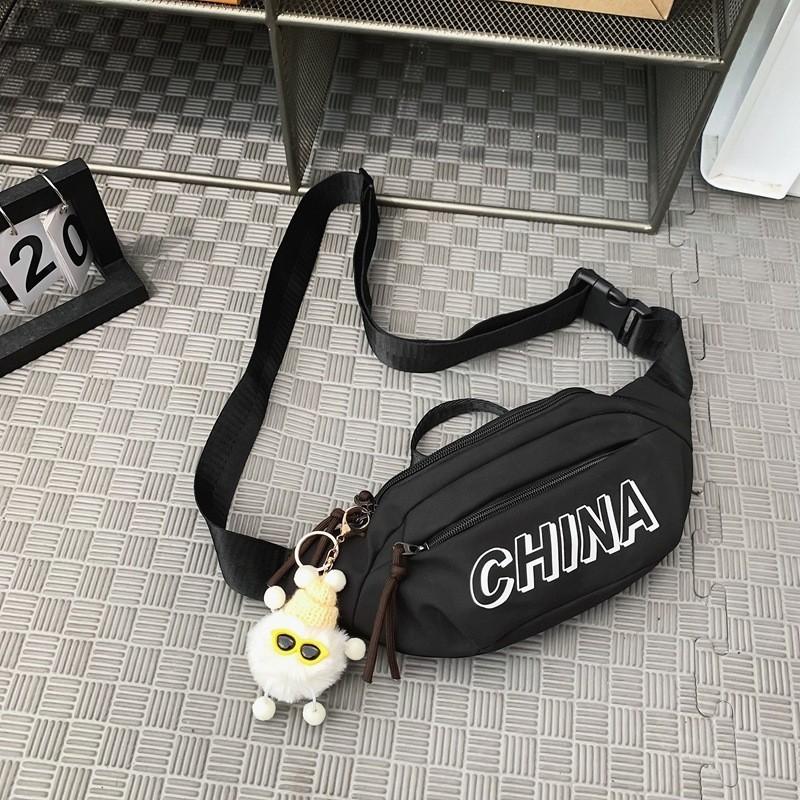 Modern Unisex Nylon Chest Bag Waterproof Minimalist Design For Cycling And Travel