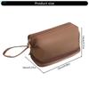 X7XC Doppellagige Make-up-Tasche für Damen Mädchen Einfarbige Kulturtasche Große Kapazität Kosmetiktasche Kosmetiktasche