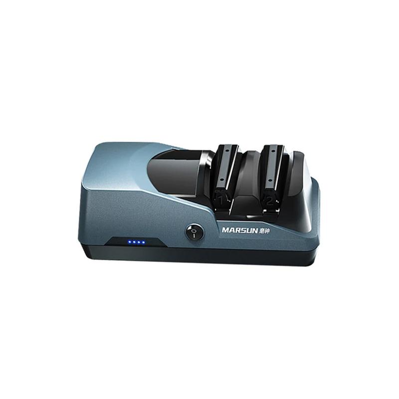 

Электрическая автоматическая точилка для ножей, профессиональная USB-зарядка, инструмент для заточки кухонных ножей, алмазная шлифовальная машина для кухни 23x8.5x7.2cm синий