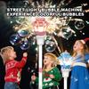 Street Lamp Bubble Machine with Music & LED Lights Automatic Bubble