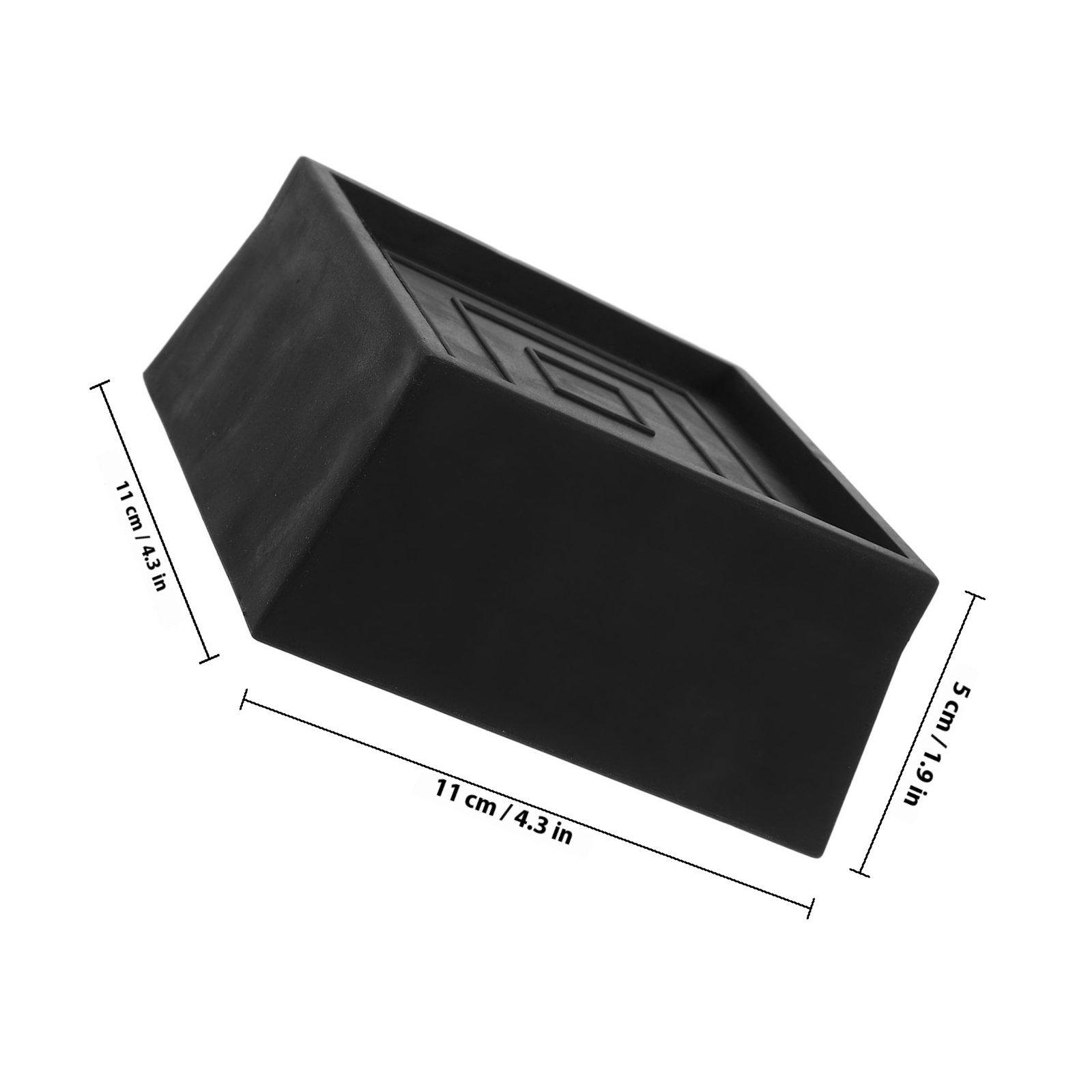 

1Pcs Bed Lifting Pad Non Scratch Non Slip Furniture Foot Cushion for Apartments Condos Small Spaces Under Bed Storage Organizer чорний