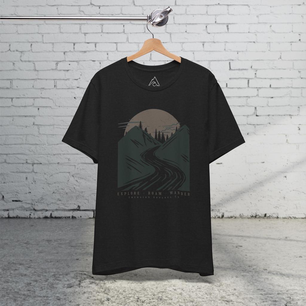 Nature Graphic Tee Mountains Tshirt Soft Mountaineering Shirt Outdoors Gift Camping Gift Hiking Tshirt Explore Shirt Wander