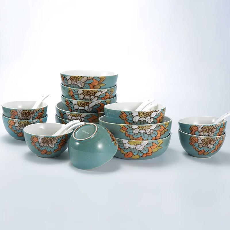 Lock&Lock Blue Lotus 20-Piece Dinnerware Set