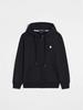 Men's Autumn/Winter Ralph Lauren Embroidered Logo Hooded Sweatshirt with Velvet Lining and Zipper.