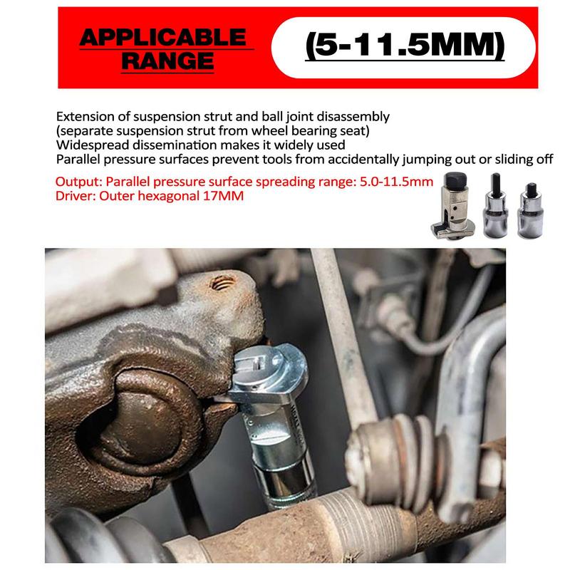 Распорный ключ для стойки амортизатора Инструмент для снятия стойки амортизатора Набор экстракторов ступицы Распорный ключ Набор съемных головок Сталь Cr-V Автомобильный CZECH REPUBLIC