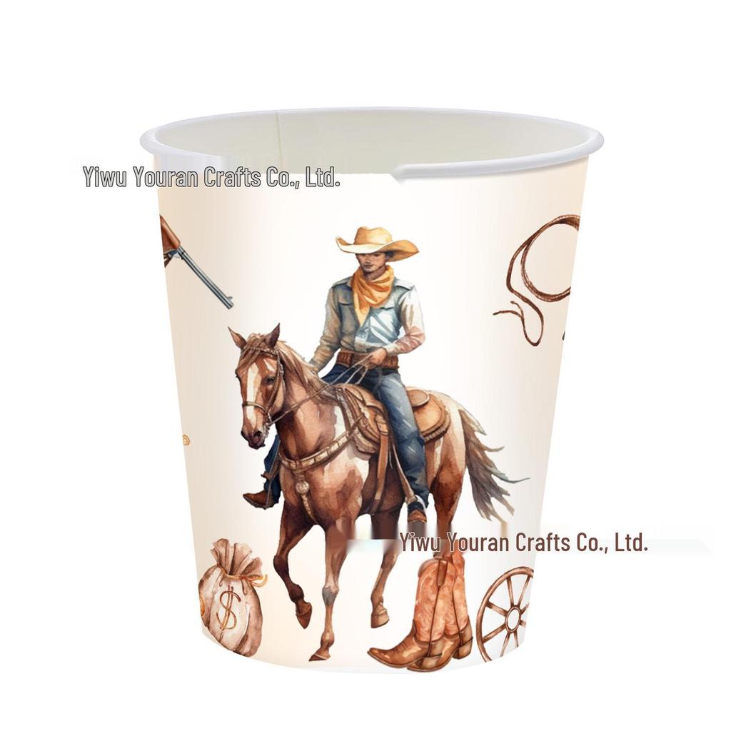Western Cowboy Theme Birthday Party Disposable Tableware Set