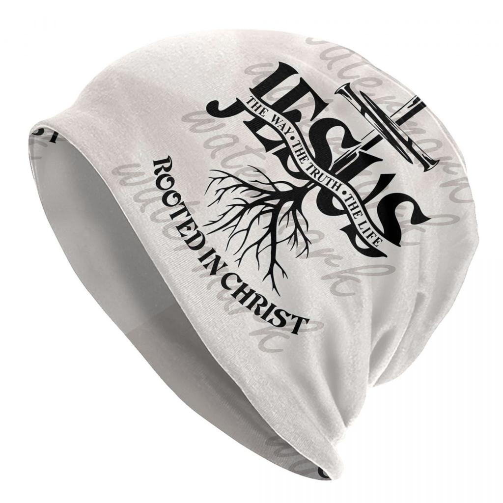 Christian Skullies Beanies Fashion Hats Jesus The Way The Truth The Life Thin Bonnet Hipster Caps Men Womens Earmuffs
