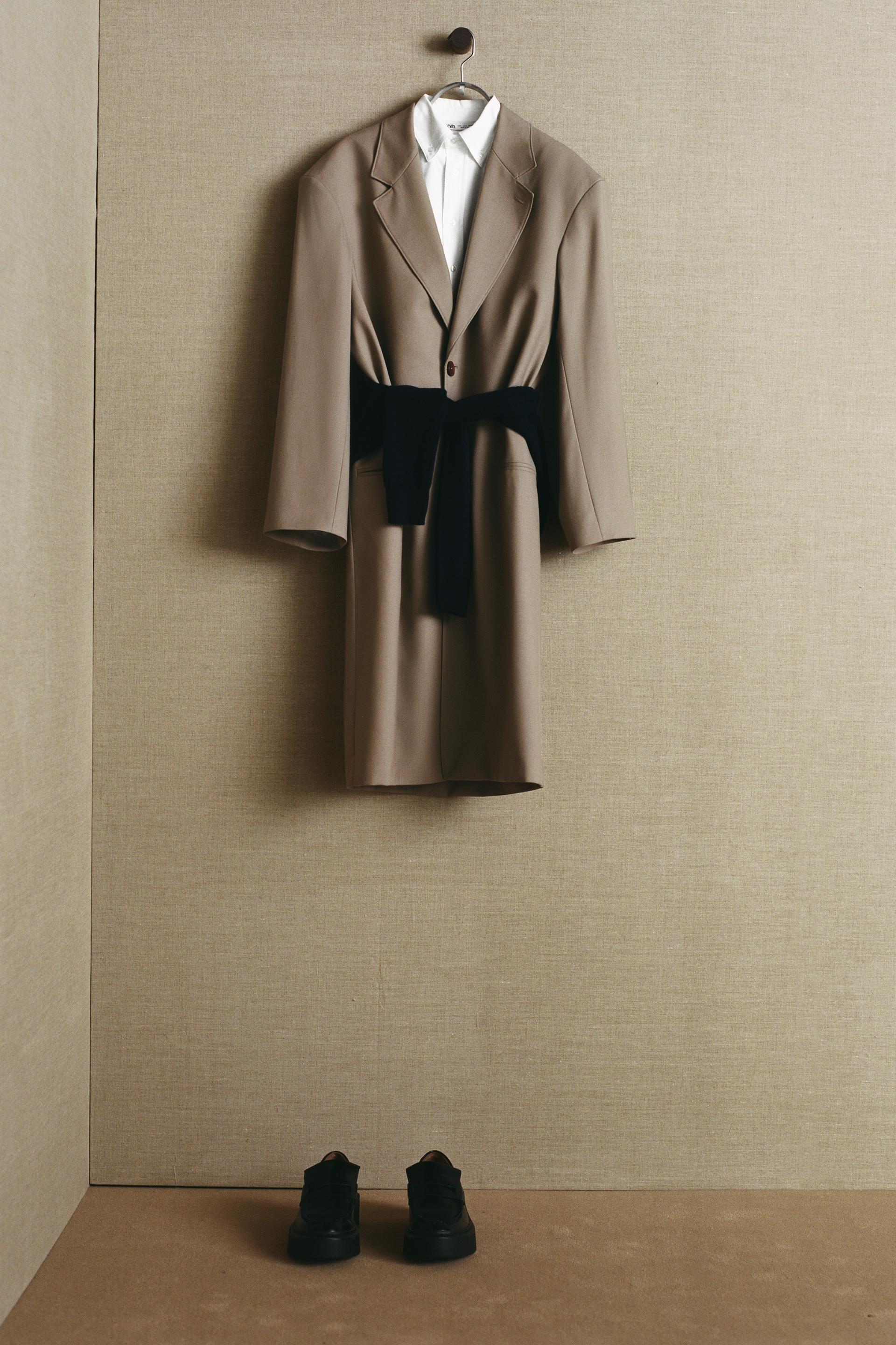 

Пальто Zw прямого кроя из смесовой шерсти – ограниченная серия