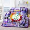 Volleyball66 Personalized Text Blanket Lightweight Customizable Blanket Comfortable Suitable for Couch Picnics Bed Living Room Four Seasons Universal
