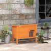 Feral Cat House, Wooden Insulated with Removable Floor, Water-Resistant Openable Roof - Orange