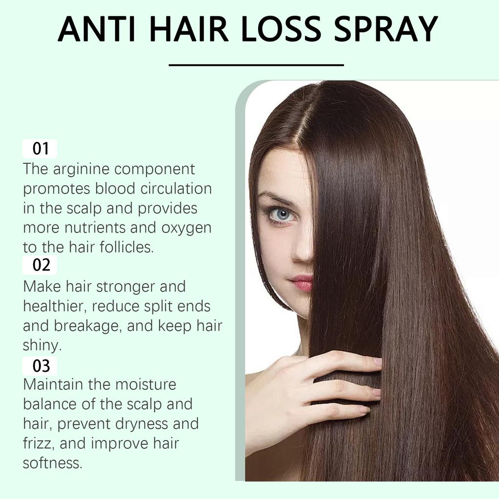 Herbal Hair Growth Spray Activates Hair Follicles, Reduces Hair Loss And Breakage, Improves Hair Quality, Nourishes Hair And Promotes Hair Growth,30ML