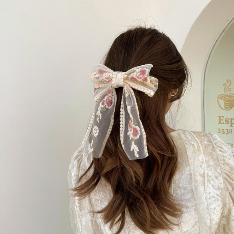 Кружевная Ленточная Заколка для Волос Цветок Авто-шпилька Самостоятельная Свадебная Заколка