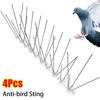 1/4Pcs Stainless Steel Bird Proof Nails 25cm Balcony Eaves Sills Anti-bird Sting Anti Pigeon Spikes for Garden Fence Roof