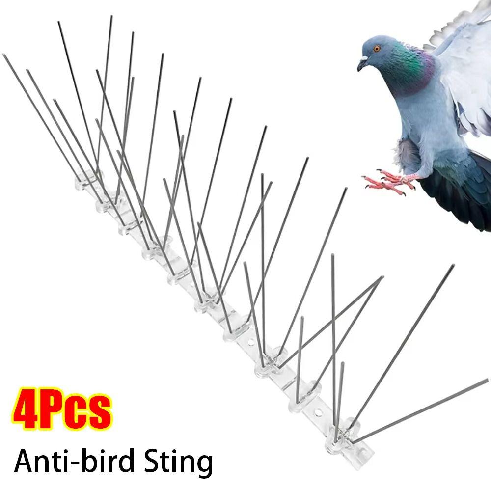 1/4Pcs Stainless Steel Bird Proof Nails 25cm Balcony Eaves Sills Anti Pigeon Spikes Anti-bird Sting for Garden Fence Roof