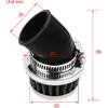 35mm Air Filter Cleaner 45 Degree Angled Curved Neck For 50cc 70cc 90cc 110cc 125cc PZ19 PZ20 Z50 Cb100 C70 Cl100 Xl100 Xl125 Xl70 2 4-Stroke Engine
