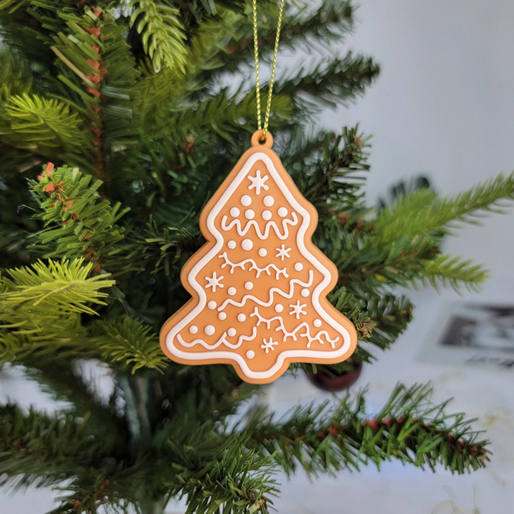 Christmas   Pendant House Series 12 Pcs Christmas Tree Full House Pattern Pendant