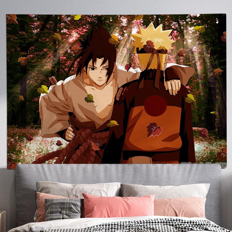 Living Room Background Cloth, Bedroom Hanging Cloth, Japanese Cartoon Anime Tapestry, Room Wall Carpet