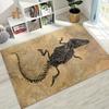 Ancient Creatures Dinosaur Ammonite Fossil Art Rug for Bedroom Living Room Sofa Home Doormat Decor,Large Kids Non-slip Floor Mat