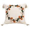 BUYNOW Velvet Embroidered Throw Pillow Cover HOME Wreath Bohemian Stamping Waist Cushion Cover Decor Home Decorative Pillowcase