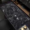 Black  White Pretty Girls Mouse Pad Large Playmats PC Gaming Accessories Dark Gothic Rubber Computer Desk Mat Xxl Extended Pads