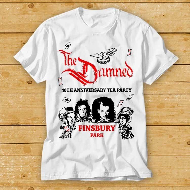 The Damned Finsbury Park 10th Anniversary Tea Party T Shirt Cult Movie Best 2418 S