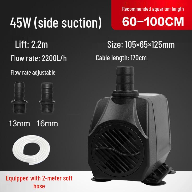 Silent Mini Submersible Water Pump for Goldfish Tanks, Small Rockeries, Waterfalls, Fountains, and Circulation Filters