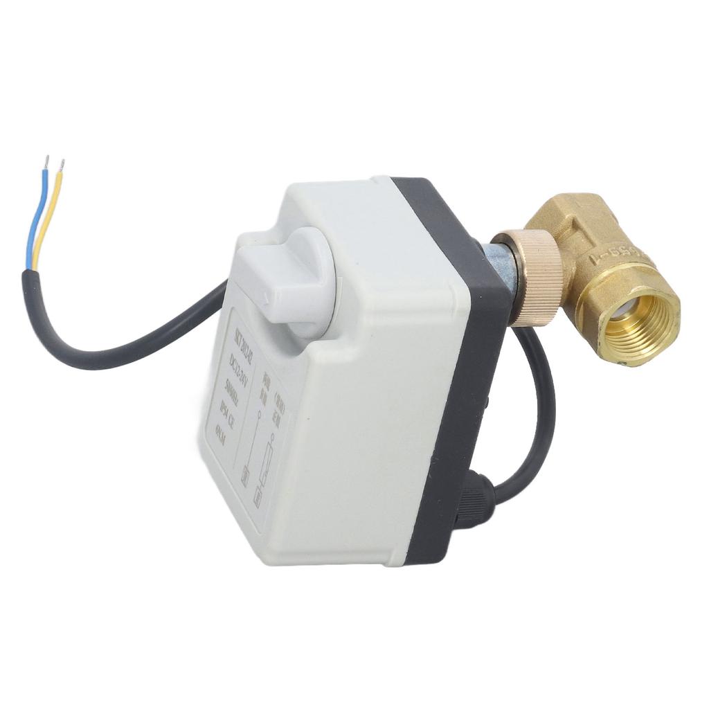 Motorisiertes Kugelhahn Manuell Automatisch 2-Draht 2-Wege Normalerweise Geschlossen DN15 Elektrisches Kugelhahn DC12‑24V