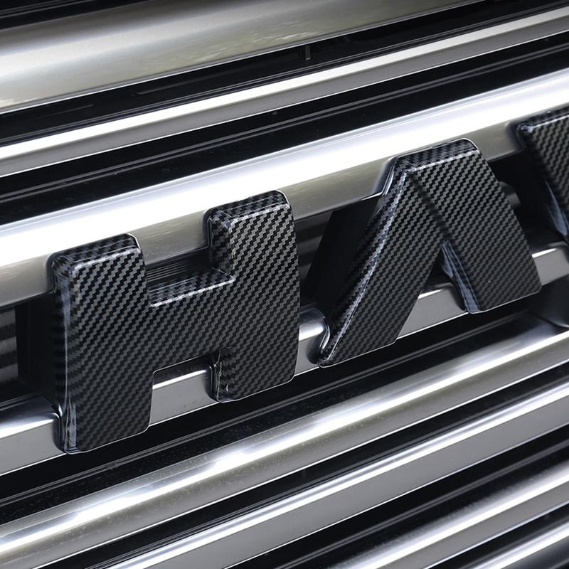 For Great Wall Haval H9 2th 2024 2025 3D ABS Sticker Car Front Emblem Badge Decals Black Badge Logo Emblem Cover Car-Styling