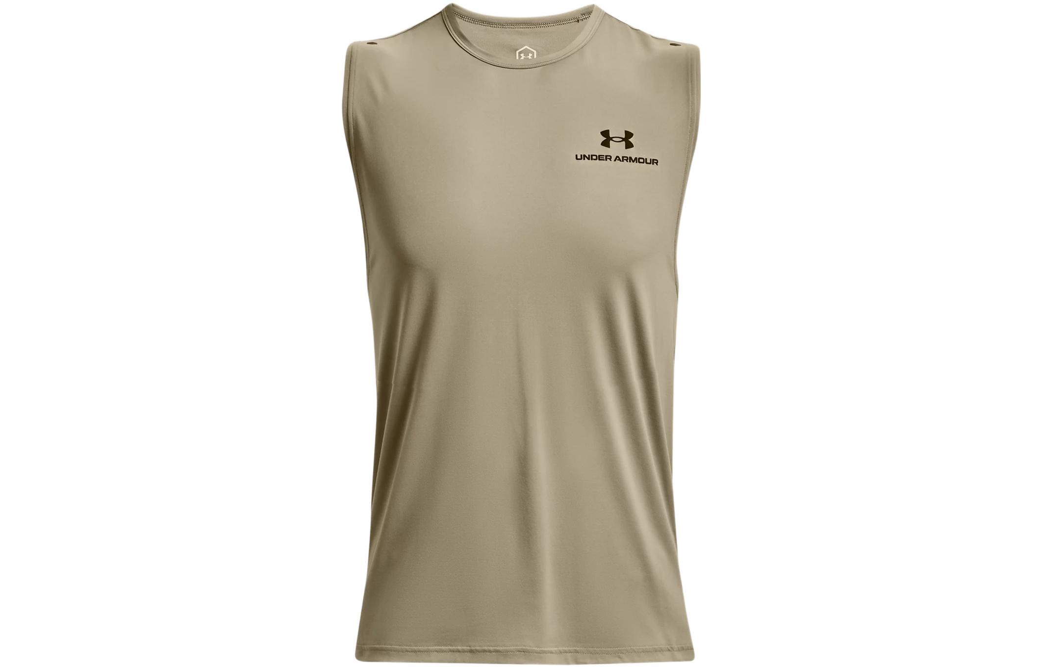 Under Armour RUSH Tank Top Men s Beige 1366139-037 S