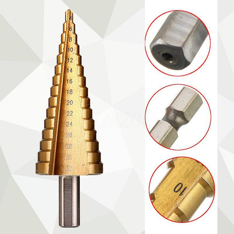 6-Piece Step Drill Set In Red Plastic Box