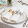 1-24PCS Luxury Hotel Angel Wing Napkin Rings Metal Napkin Holders for Fine Dining and Elegant Table Settings