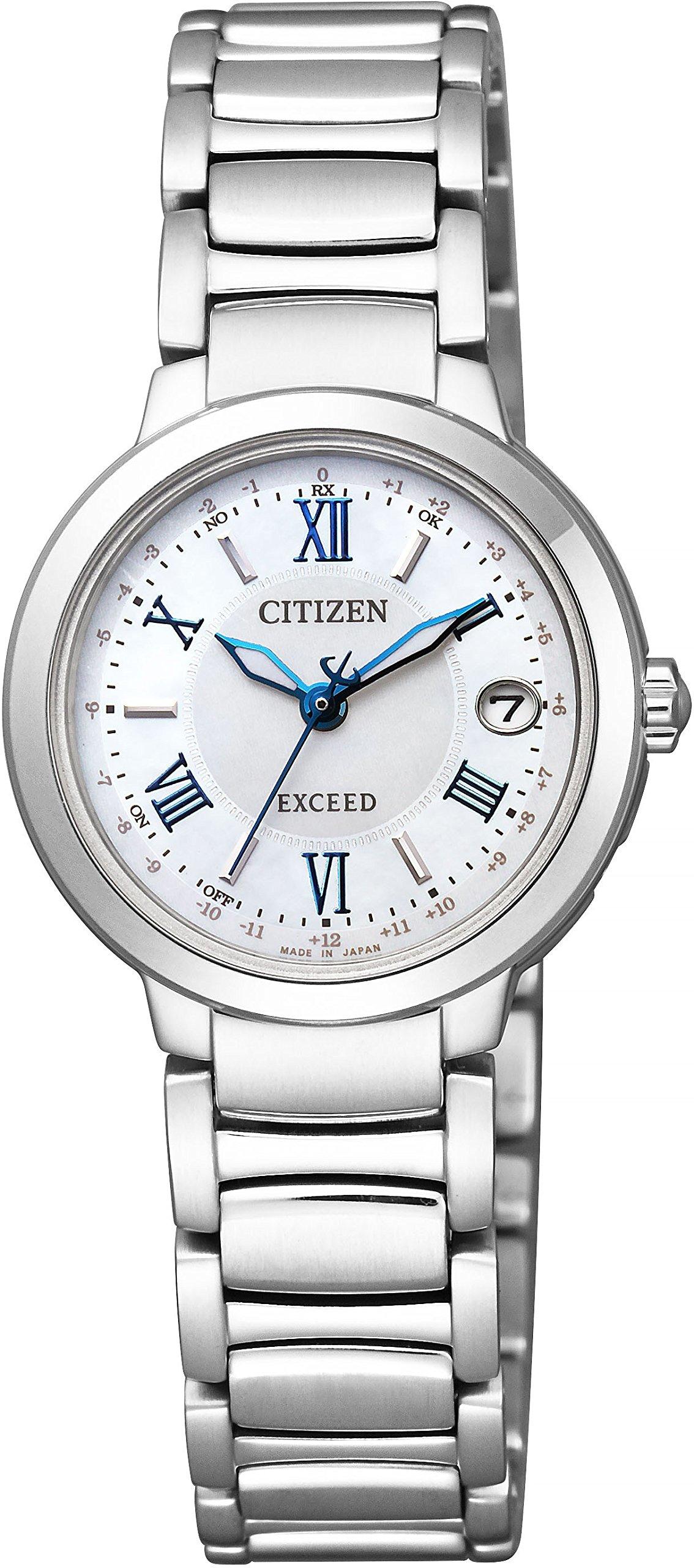 

Exceed Radio Watch Titania Line Happy Flight Series Silver [Citizen] Eco-Drive ES9320-52W