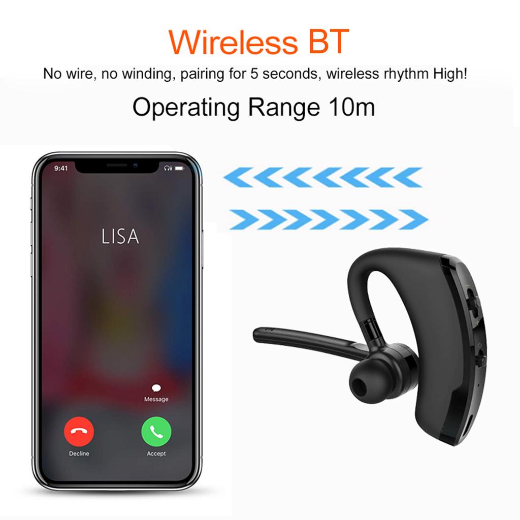 V8 Jednoslúchadlové Bluetooth 4.1 Slúchadlo 270 Stupňová Rotácia Handsfree Hovory Hlásenie Čísla Dlhá Výdrž