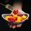 Retro Stainless Steel Dessert Snack Fruit Bowl Household Salad Bowl Thickened Multifunctiona Outdoor Camping Kitchen Tableware