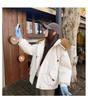 Large Fur Hooded Cotton-padded Coat Loose Winter Jacket