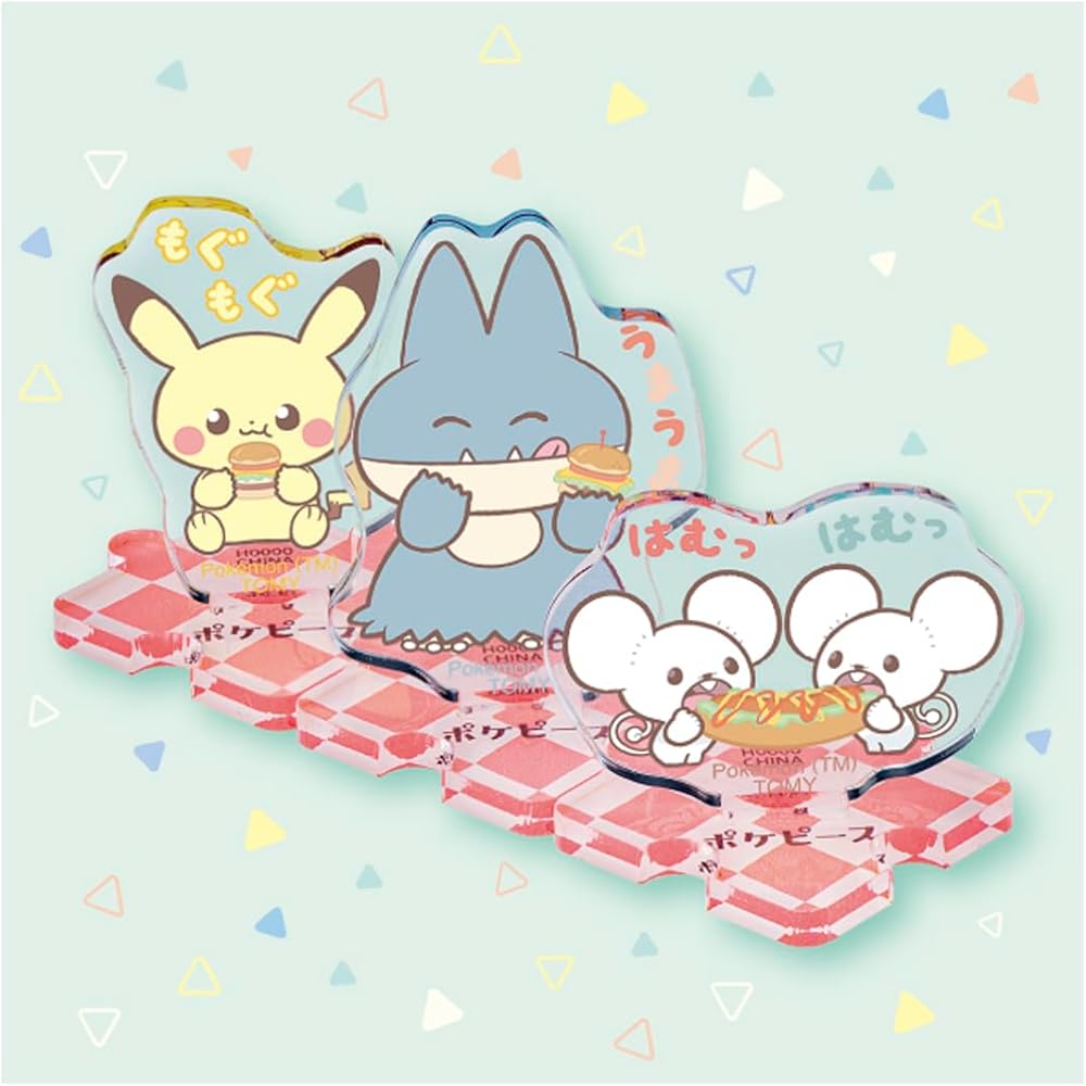 Takara Tomy Pokemon Pokepeace Acrylic Stand Diner Box Collectible Display Figure