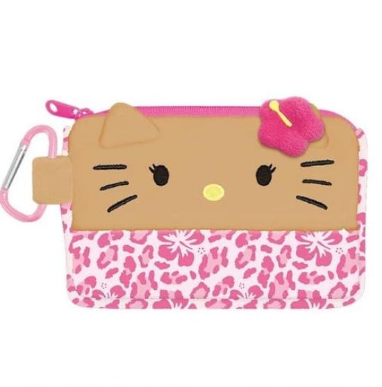 Hello Kitty Tissue Pouch Tan Kitty Hibiscus