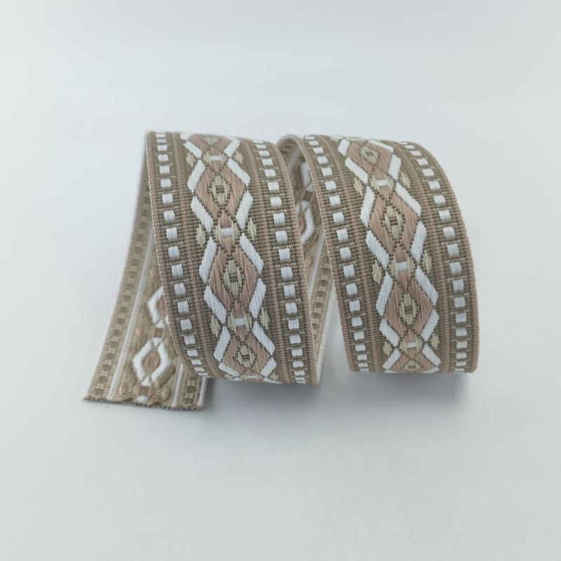 5cmx1Yard Ribbon Luxury Colorful Diamond Pattern Curtain Decor Sewing Accessories Multi-Function Multiple Colors